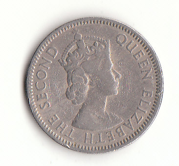  25 Cent Ostkaribische Staaten 1955 britisch  (G409)   
