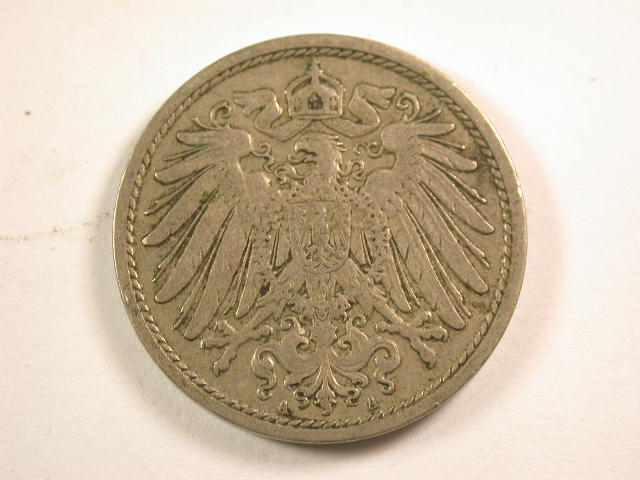  13005  KR   10 Pfennig  1906 A  in  sehr schön   