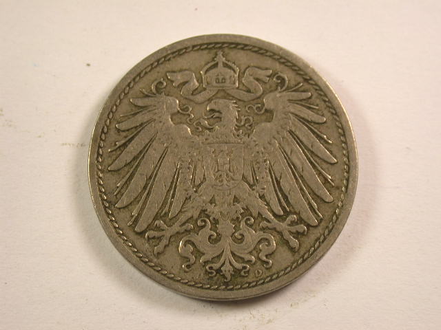  13005  KR   10 Pfennig  1906 D  in   sehr schön   