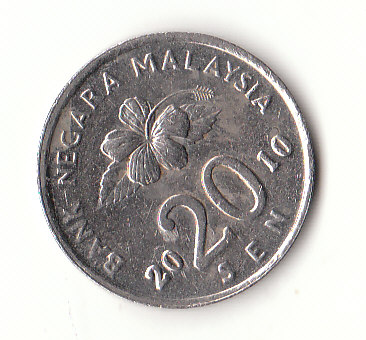  20 Sen Malaysia 2010 (G412)   