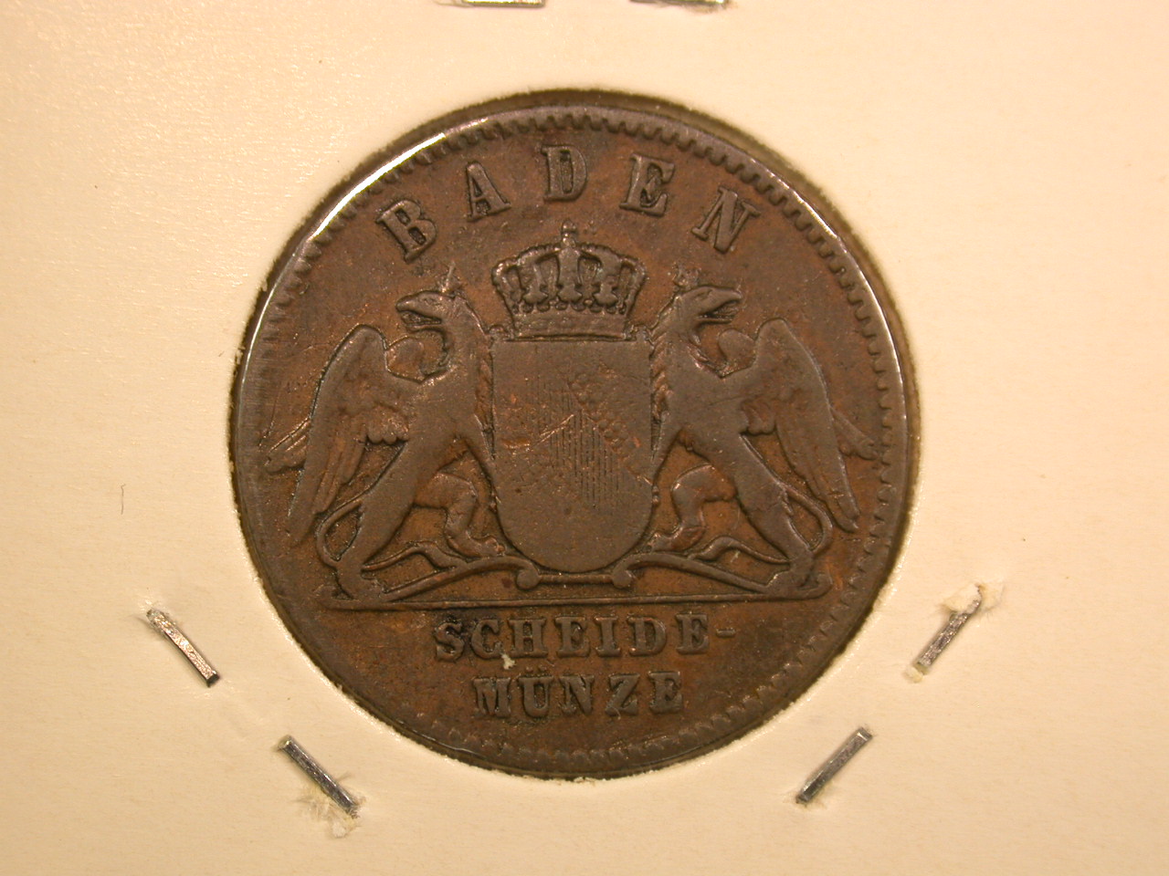  13201 Baden  1 Kreuzer 1869 in ss   