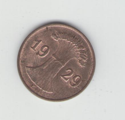  1 Reichspfennig Deutsches Reich 1929 E(k165)   