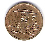  Saarland 10 Franken 1954 Kupfer/ Alu J.Nr.801   