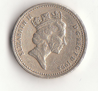  1 Pound Großbritannien 1993 (G456)   