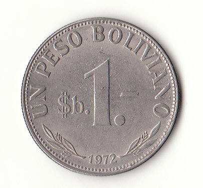  1 Peso Bolivien 1972(G176)   