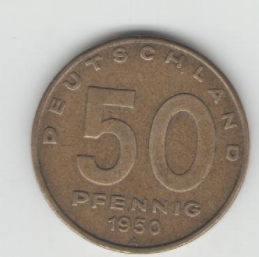  50 Pfennig DDR 1950 A(J1504)(k219)   