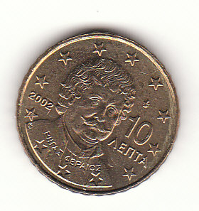 Griechenland G518 10 Cent Fremdprägung 2002 prägefrisch