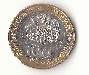  100 Pesos Chile 2010 (G542)   
