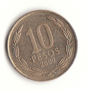 10 Pesos Chile 2009 (G547)   