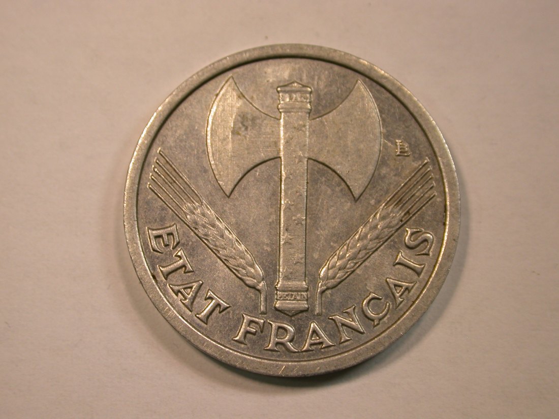  13205 Frankreich 1 Franc Morlon  1942 in f.st/st !   
