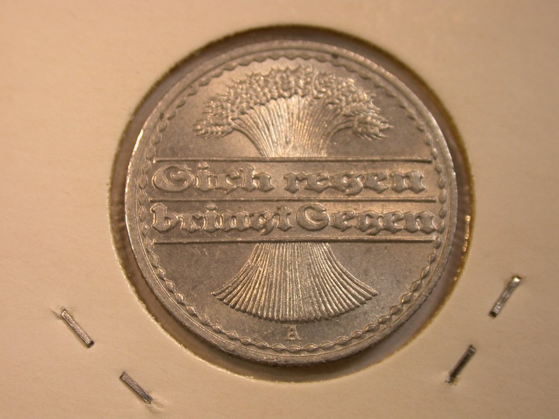  13010  Weimar 50 Pfennig 1919 A in f.st/st RR  Orginalbilder   