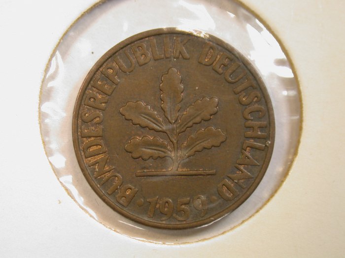  13010  2 Pfennig  1959 G in vz  Orginalbilder   