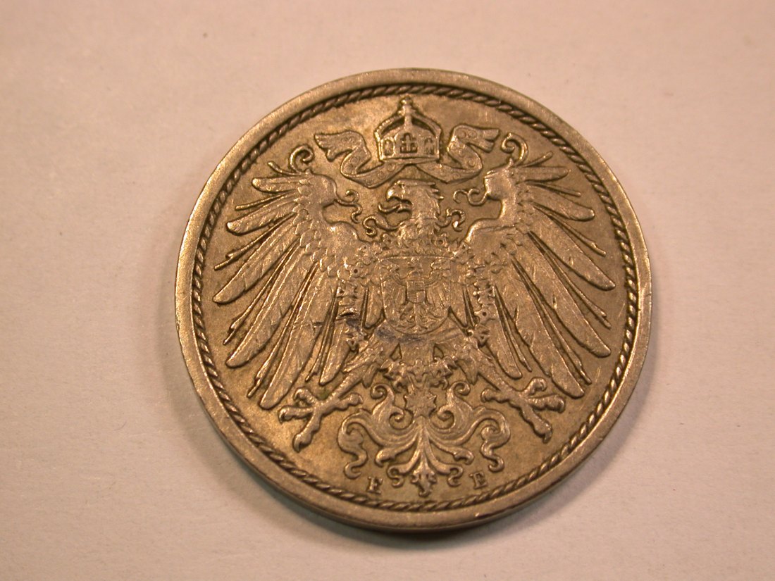  13401  Kaiserreich  10 Pfennig  1914 E in vz   Orginalbilder   