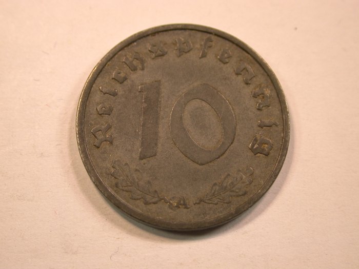  13403  3.Reich  10 Pfennig 1941 A in sehr schön  Orginalbilder   