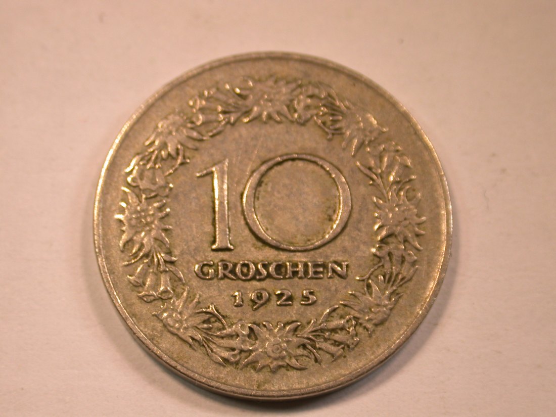  13404  Österreich  10 Groschen 1925  in sehr schön  Orginalbilder   