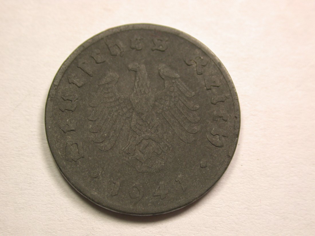  13408  3.Reich  1 Pfennig  1941 G in ss/ss+  Orginalbilder   