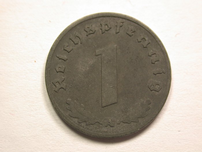  13408  3.Reich  1 Pfennig  1942 A ss-vz  Orginalbilder   