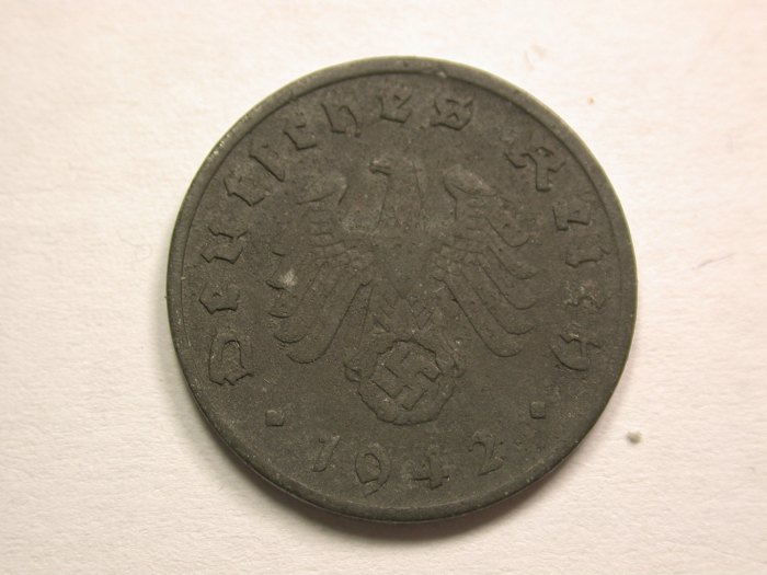  13408  3.Reich  1 Pfennig  1942 G ss-vz  Orginalbilder   