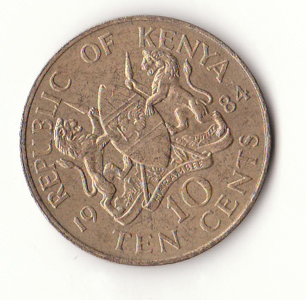 Kenia 10 Cent 1984 (G584)   