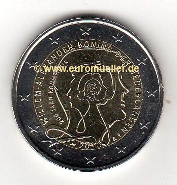 Niederlande 2 Euro Gedenkmünze 2013...Königreich   