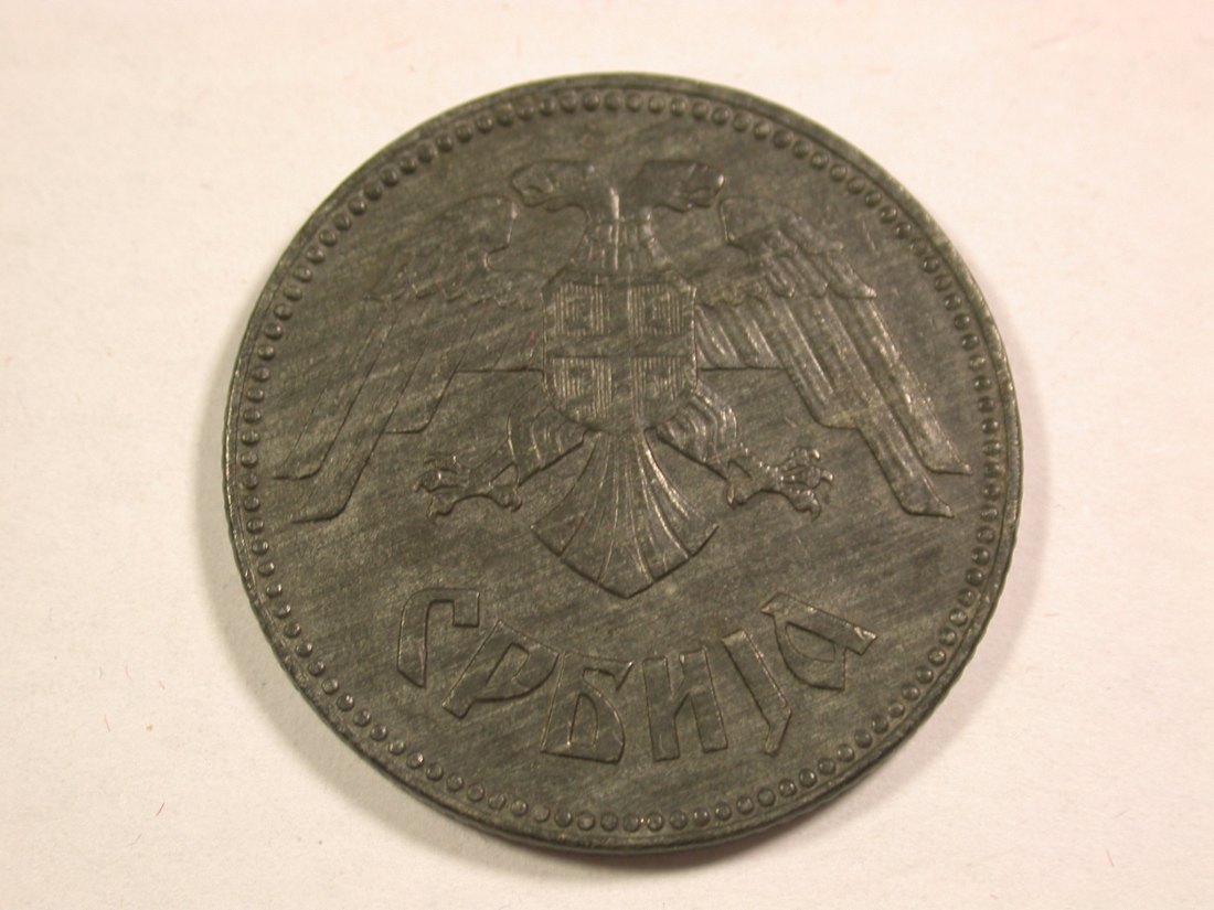  14102 Serbien  10 Dinar in vz-st  Orginalbilder   