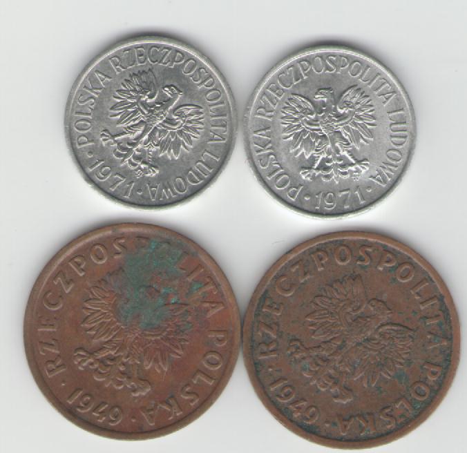  Lot von 5 Grozy Münzen Polen(k238)   