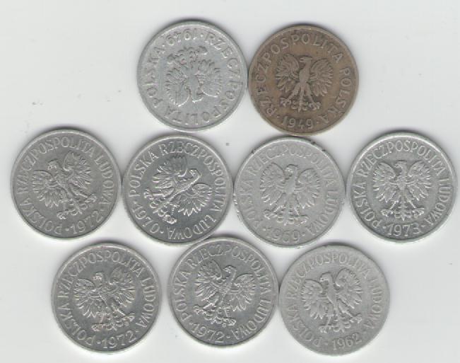  Lot von 20 Grozy Münzen Polen(k240)   