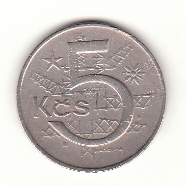  5 Kronen  Tschechoslowakei 1966 (G662)   