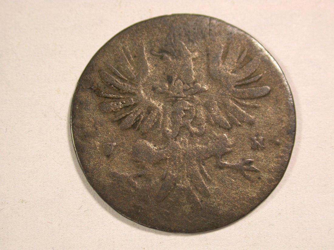  14107 Preussen 6 Pfennig 1710? gering erhalten Silber !! Orginalbilder   
