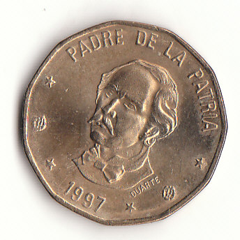 1 Peso Dominikanische Republik 1997 (G014)   