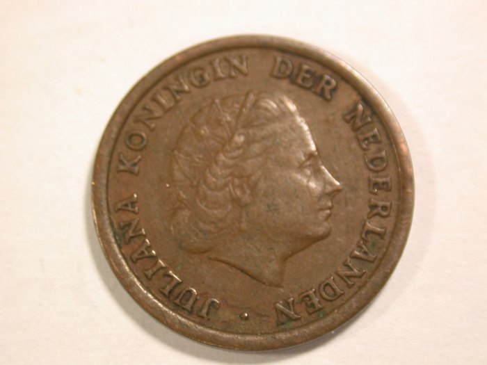  14004 Niederlande 1 Cent 1951 in ss-vz Orginalbilder   