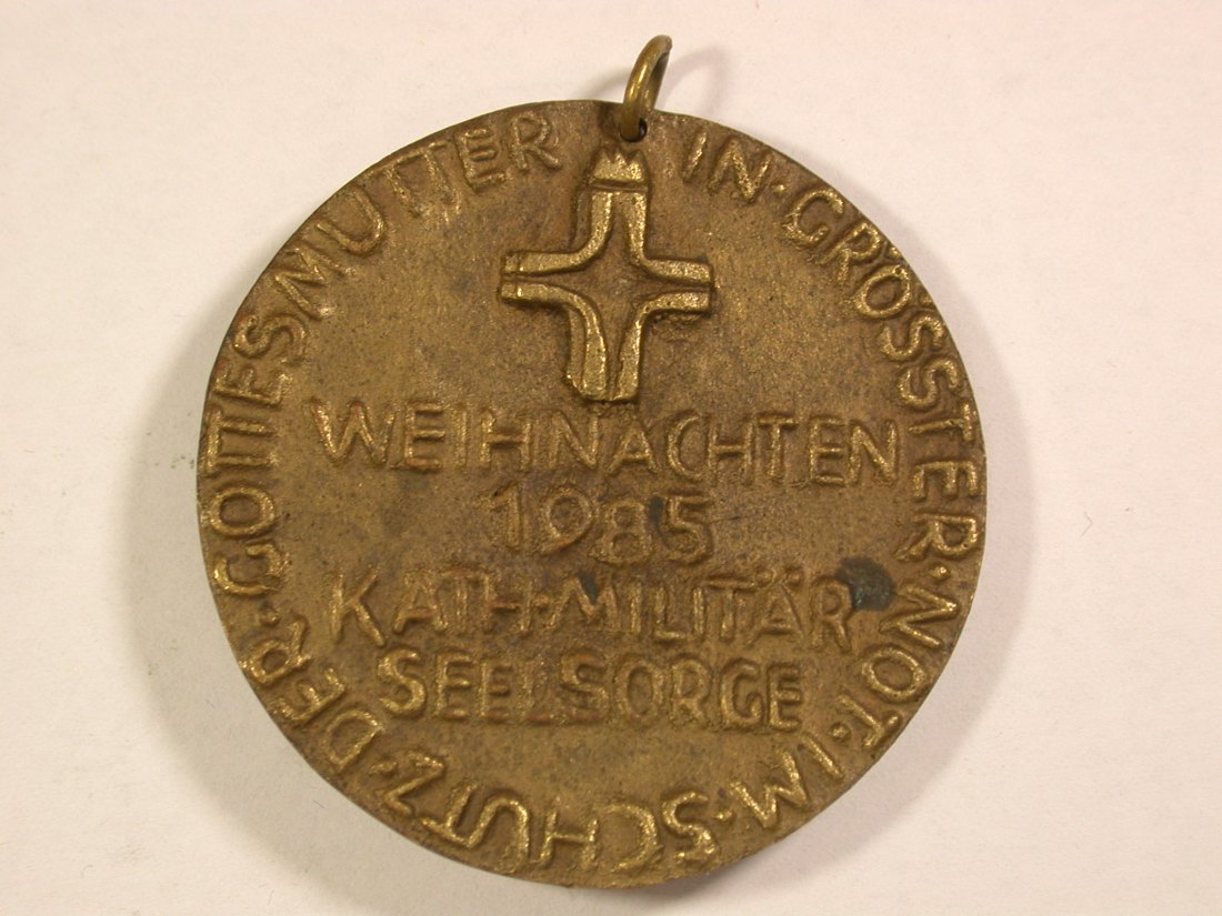  14110 Militär Seelsorge Weihnachten 1985 Medaille  Orginalbilder   