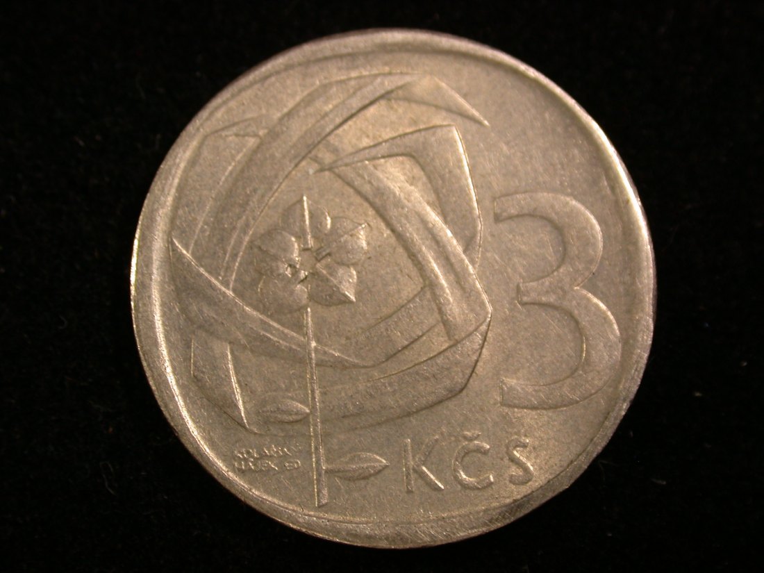  14111 CSSR 3 Kronen 1968 in vz-st/f.st  Orginalbilder   