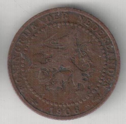  Niederlande 1 Cent 1906   