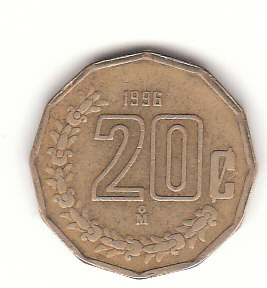  20 Centavos Mexiko 1996 (F854)   