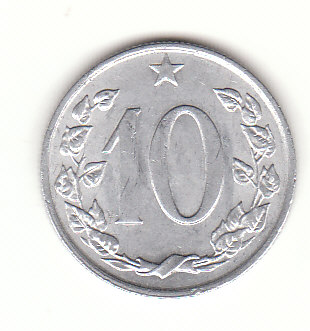  10 Heller  Tschechoslowakei 1966 (G929)   