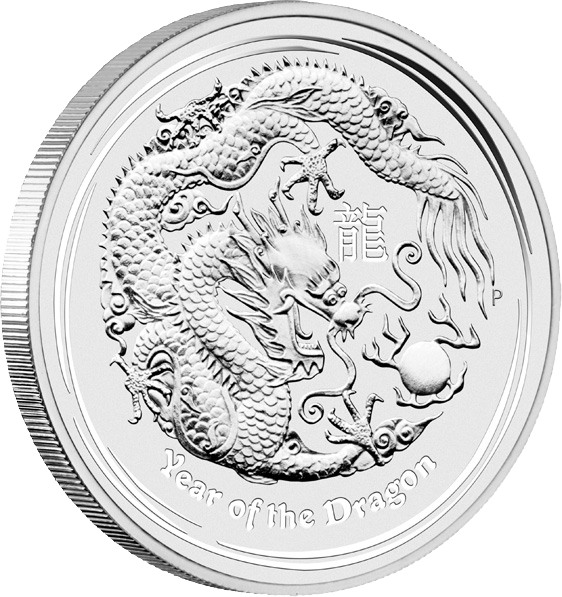  AUSTRALIEN 2012 JAHR DES DRACHEN 1 $ Silber st   