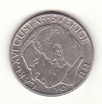  1 Kronar Schweden 1989 (G999)   