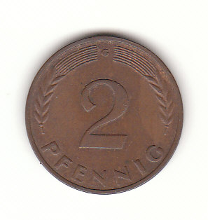  2 Pfennig 1964 G (H063)   