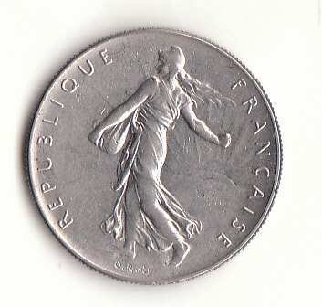  1 Francs Frankreich 1960 (H072)   