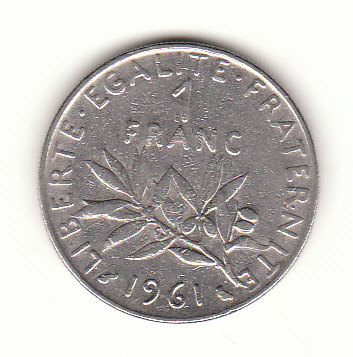  1 Francs Frankreich 1961 (H073)   