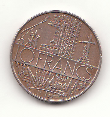  10 francs Frankreich 1975 (H098)   