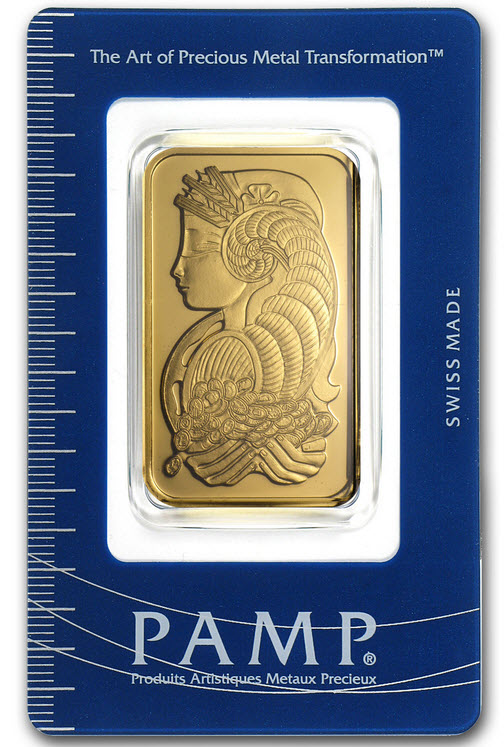  Goldbarren 1oz 31,1g 999,9er Gold Pamp   