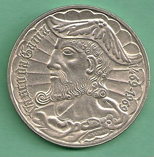  Portugal - 50 Escudos 1969 Silber   