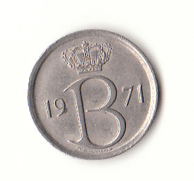  25 Centimes 1971 Belgie (F597)   