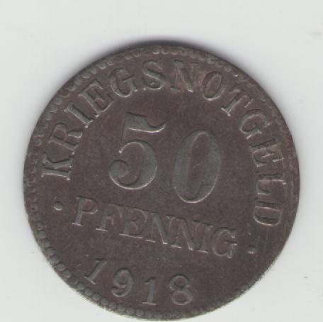  50 Pfennig Braunschweig 1918(k346)   