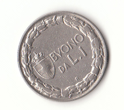  1 Lira Italien 1924 (H350)   