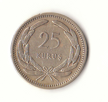  25 Kurus Türkei 1949 (H424)   