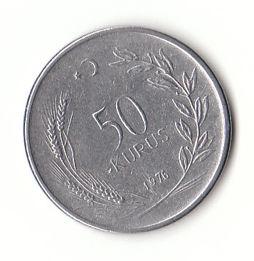  50  Kurus Türkei 1976(H454)   