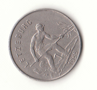  1 Frang Luxemburg 1955 (H493)   